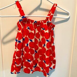 Hanna Andersson Apple/Orange Tank, Sizes 5 and 6-7